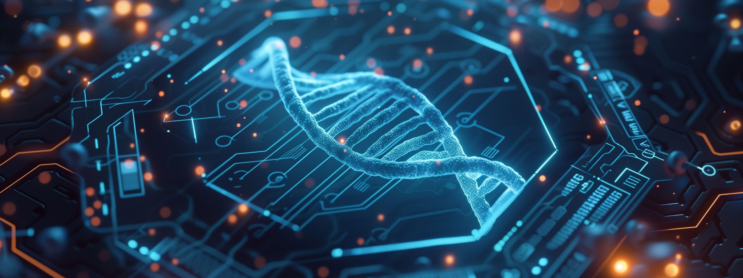 Ein DNA Strang als Symbolbild für IT liegt in unserer DNA
