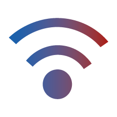 WLAN-Symbol – Zeichen für kabellose Netzwerke oder Internetverbindung